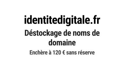 Nom de domaine identitedigitale.