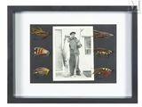 a picture of a picture of a man holding a fishing rod