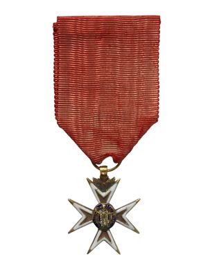 Gros plan sur une médaille portant une étoile