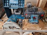 many tools that are sitting on a workbench
