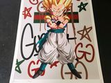 dragon ball gohan signed by the creator of dragon ball
