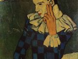 l'image d'un tableau représentant une femme assise sur un canapé