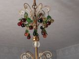a chandelier that has a lot of glass beads on it