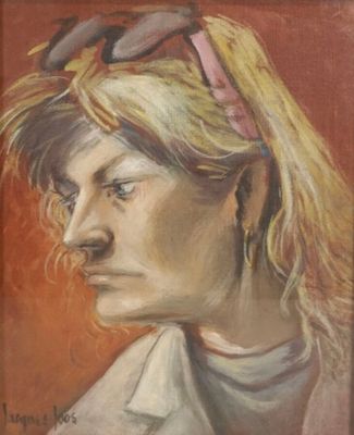 Jacques JOOS (1945-2021), "Portrait de femme", huile sur toi…