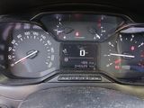 a close up of a car dashboard with a speedometer