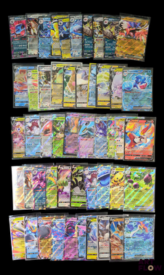 de nombreux types différents de cartes Pokémon sur fond noir