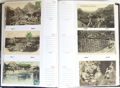 a book with pictures of different places in it