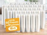 lot de 50 paquets de 50 gobelets d ' orange