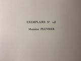 an open book with a black and white title on it