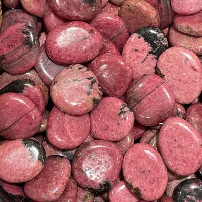 Lot de 30 galets en RHODONITE (produits neufs)
