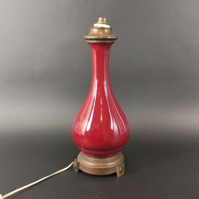 Chine, XXe siècle Vase balustre en porcelaine émaillée dite … - Photo 1
