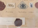 a picture of a piece of paper with stamps on it