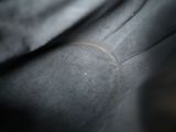 a close up view of a piece of cloth with a hole in it