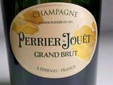 a bottle of champagne with a label on it