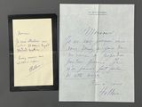 an old handwritten letter from a man who is holding a piece of paper with writing on it