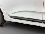 a close up of a car door with a cat on the side