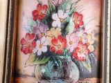 a picture of a painting of flowers in a vase