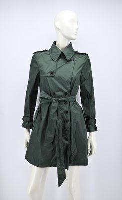 Jean-Paul GAULTIER femme - Trench en polyamide vert, ceintur…