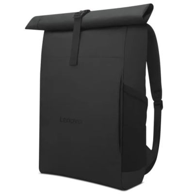 l'arrière d'un sac à dos noir muni d'une sangle