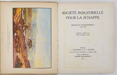 an open book with a picture of a man riding a horse