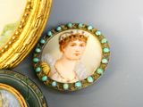a picture of a woman in a tiara and a picture of a woman in a tiara