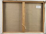an image of a picture of a window with a wooden frame