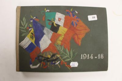 un livre sur lequel figurent l'image d'un cheval et des drapeaux