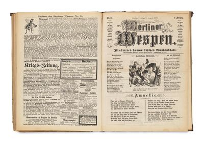 un vieux journal sur lequel figure la photo d'un homme à cheval