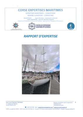 la couverture d'un rapport sur l'industrie maritime en France