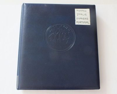a black book with a picture of a ship on it
