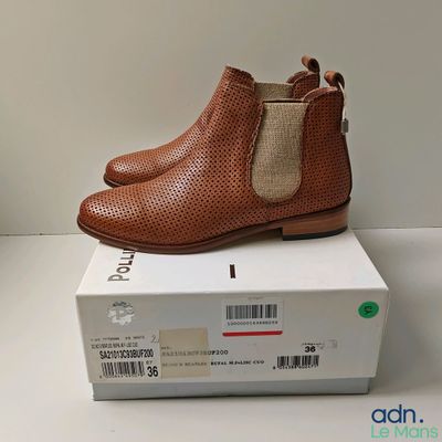 Paire de bottines POLLINI, P.36 - NEUVE - Ce lot chez vous p…