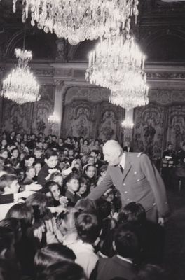 Photographe inconnu. Charles de Gaulle à l'Élysée en 1965.