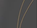 un collier plaqué or avec une pièce suspendue à une chaîne