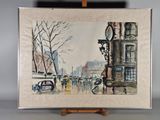 une image d'une peinture d'une rue de la ville