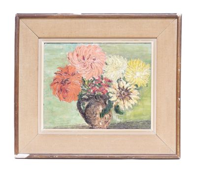 École du XXe siècle. Nature morte au bouquet. - Photo 1