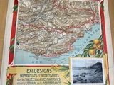 une vieille carte française de cette région de France, sur laquelle figure une illustration