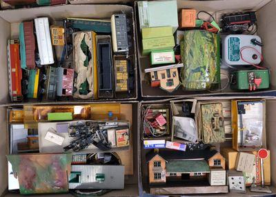 a box full of assorted items that are in it