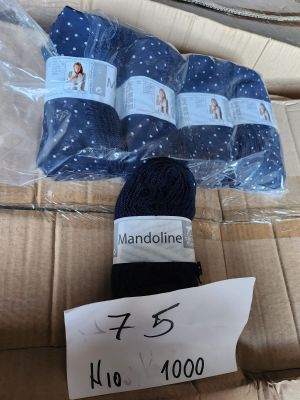 Lot de 1 000 écharpes Mandoline, couleur bleu marine avec de…