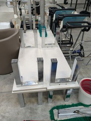 4 BANCS piétement chromé - Photo 1