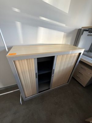 Meuble à hauteur d'appui 2 Caissons noirs à 2 tiroirs Mise à…