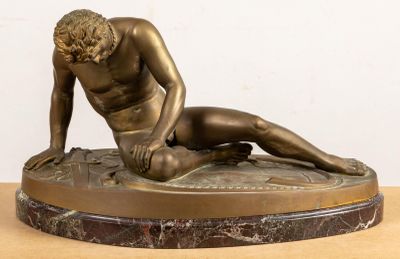 Adolf DRESSLER (1814-1868). Le Gaulois mourant, 1870.