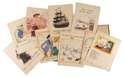 de nombreuses cartes sur lesquelles figurent des photos de personnes, posées sur un fond blanc