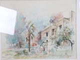 a picture of a painting hanging on a wall