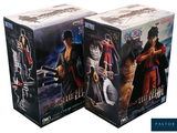 anime figurines of one piece and one piece of the same character in a box