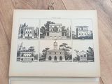 a picture of a book with pictures of buildings on it