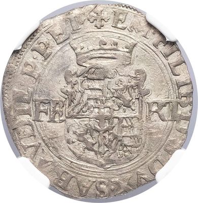 a close up of a coin on a white background