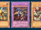 three different types of pokemon cards are shown on a blue background