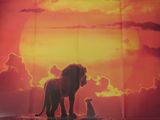 une affiche du film « Le Roi Lion »