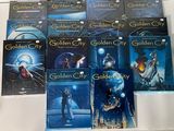 a lot of golden city books on the table