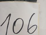 a picture of a picture of a number sign on a table